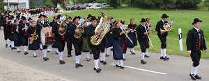 Trachtenkapelle Altenschwand beim Umzug am 23.6.2013
